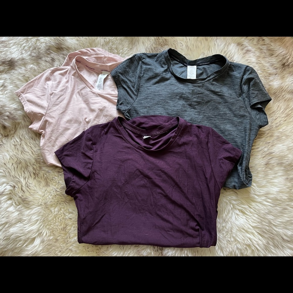 Lot of 3 New Balance Athletic tees, Small
